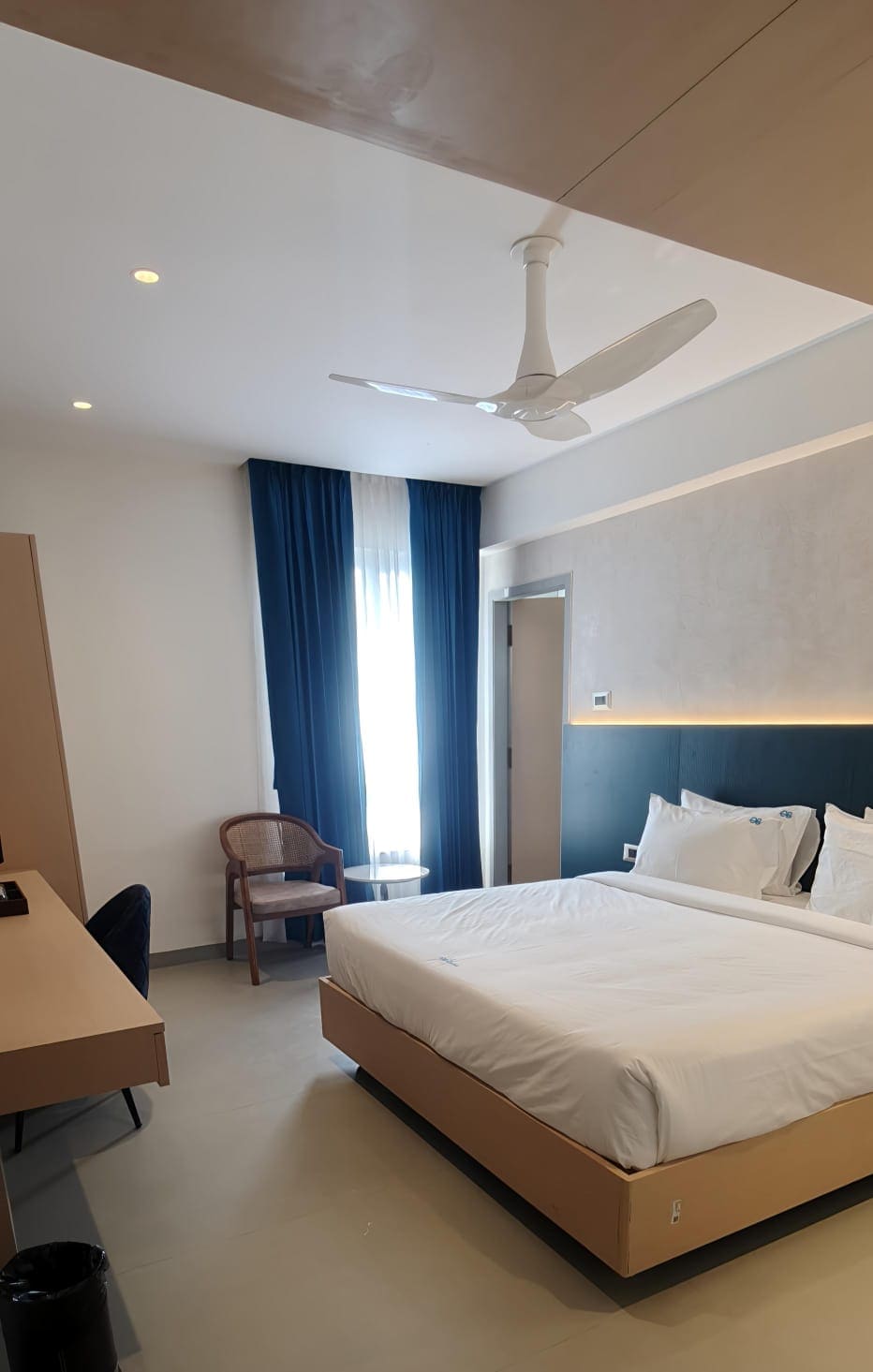 Private balcony turf area at Hotel Ocean Blue sea-view room