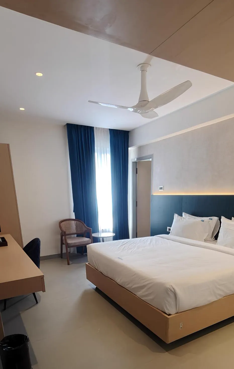 Private balcony turf area at Hotel Ocean Blue sea-view room