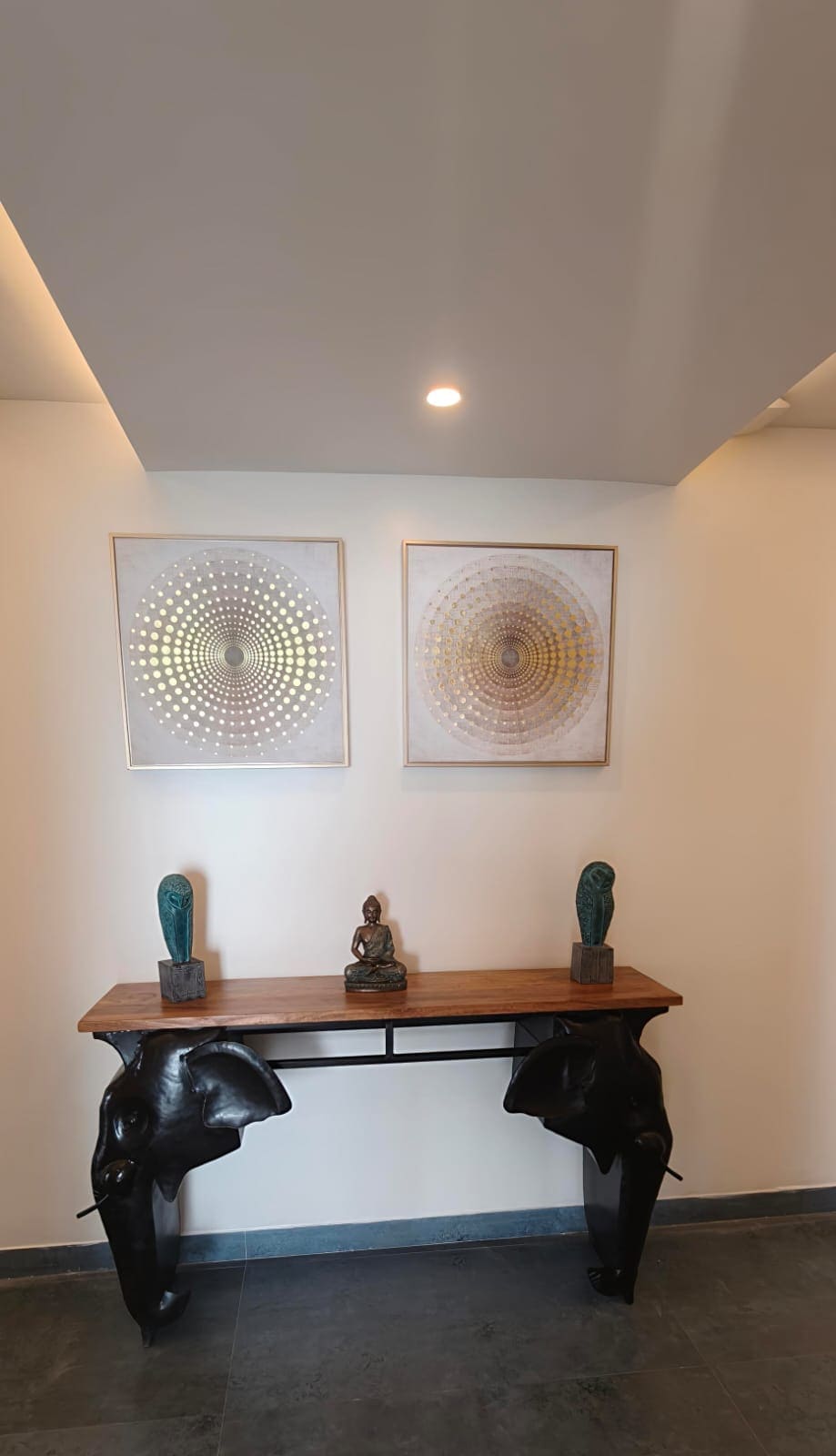 Premium interior decor at Hotel Ocean Blue near RK Beach