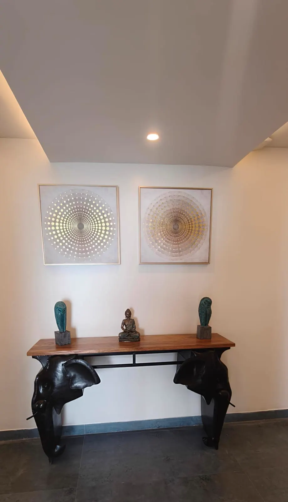 Premium interior decor at Hotel Ocean Blue near RK Beach