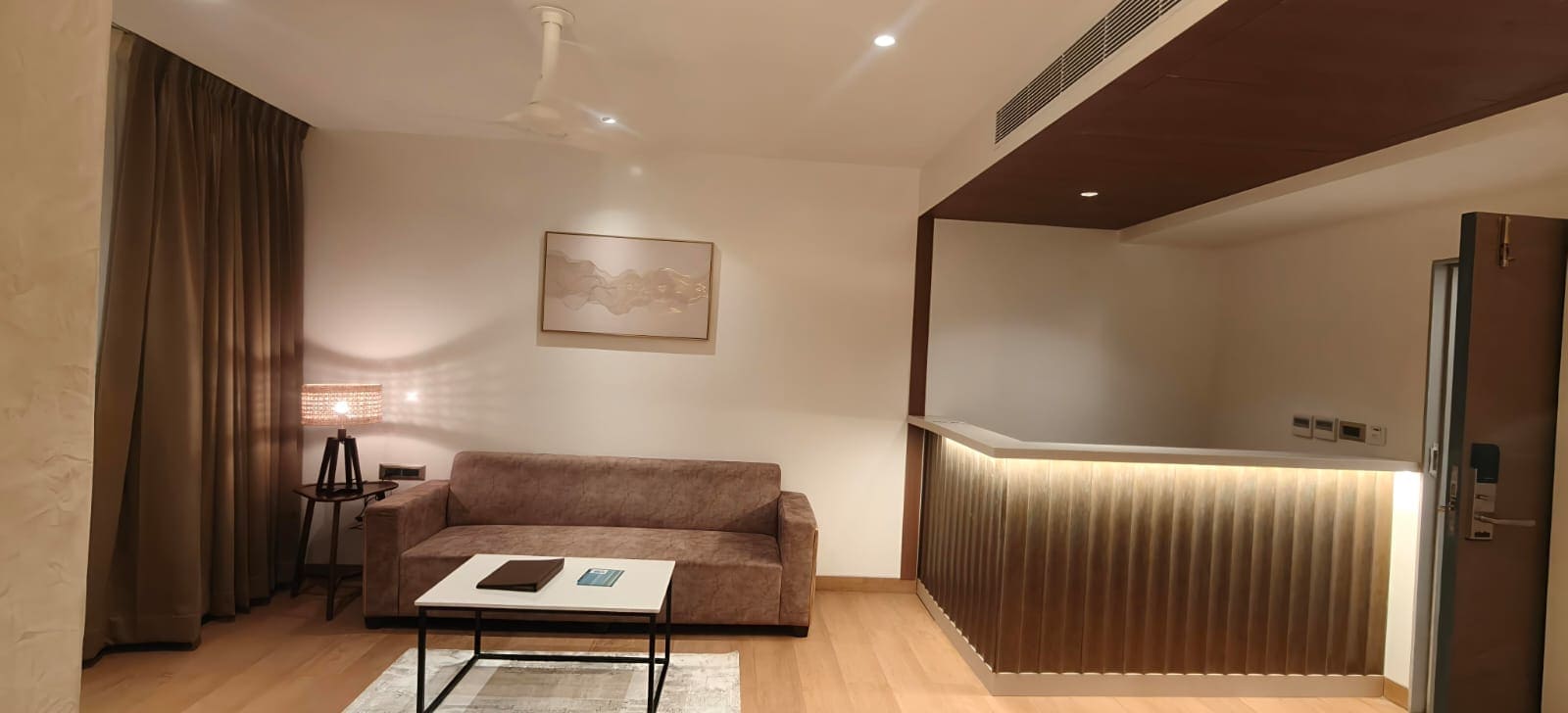 Spacious family room at Hotel Ocean Blue near RK Beach