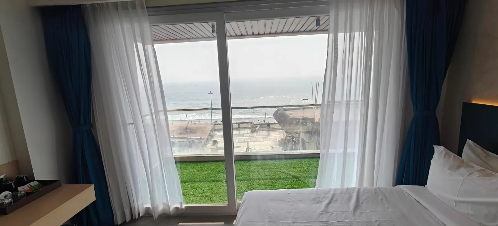 Sea view room at Hotel Ocean Blue Vizag