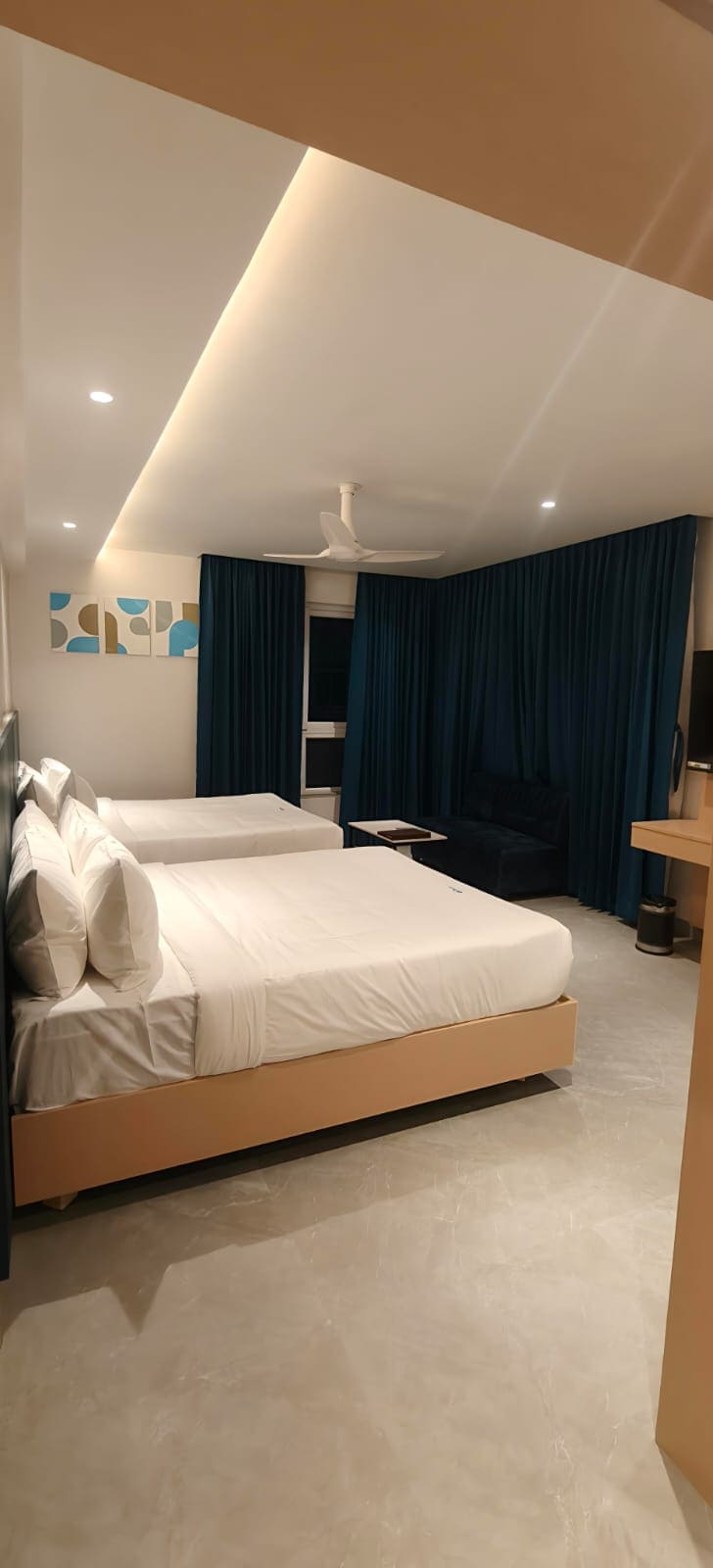 Suite living room interior at Hotel Ocean Blue Visakhapatnam